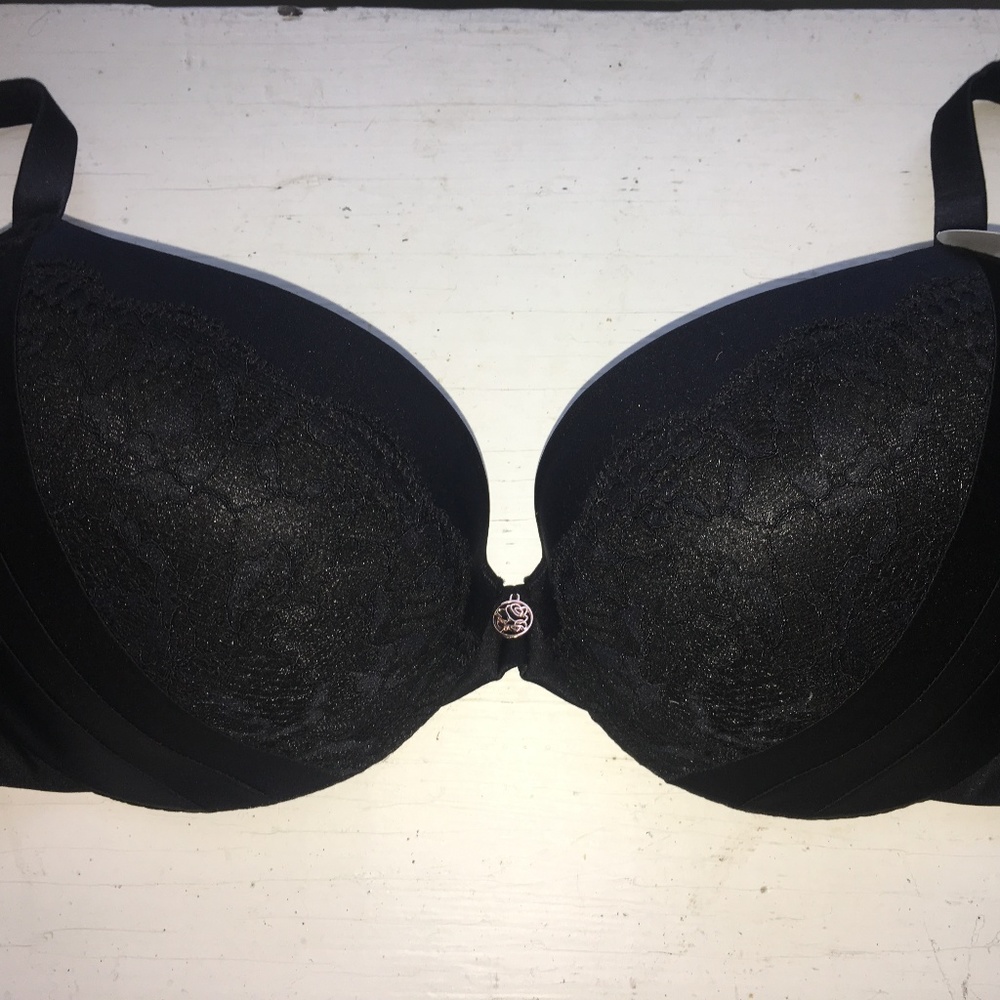 Black Silk and Lace Bra